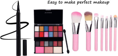 YAWI Makeup brush puff sponge eyeliner and makeup kits(3 Items in the set)