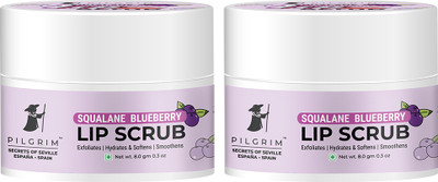 Pilgrim Lip Scrub With Sugar & Shea Butter for Gentle Exfoliation, Hydrated & Soft lips(2 Items in the set)