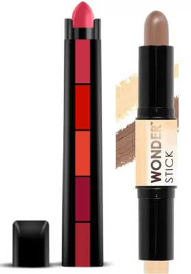 crazmatic RED 5IN1 LIPSTICK WITH CONTUNER STICK(2 Items in the set)
