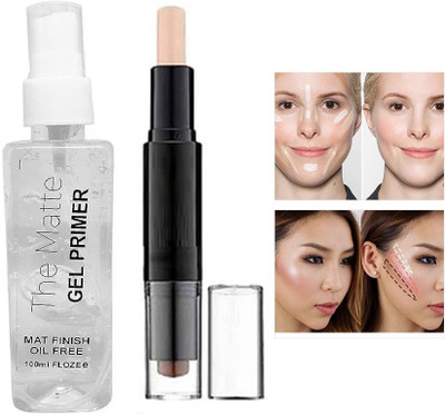 Aylily 3D Make up primer & contour stick for face make up kit(2 Items in the set)