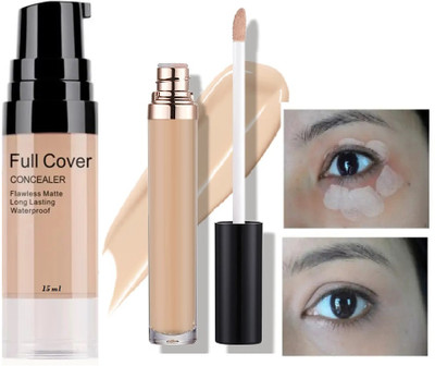 MYEONG Full Cover Liquid Concealer And Perfecting Liquid Foundation Combo Pack(2 Items in the set)