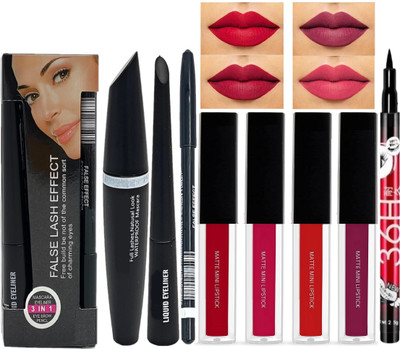 Sh.Huda eyeliner mascara and Waterproof sketch eyeliner(8 Items in the set)