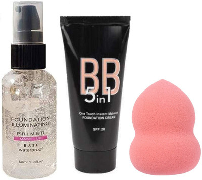 ADJD Foundation & Martte primer ,Makeup blender(3 Items in the set)