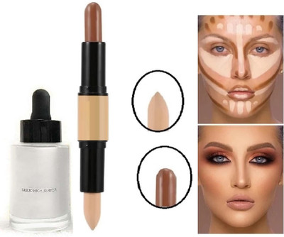 Emijun Perfect Makeup Primer and illuminator liquid Highlighter(2 Items in the set)
