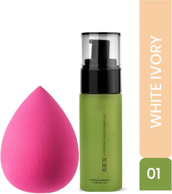 DARVING Matte+Poreless Liquid Foundation with Makeup Blender(2 Items in the set)