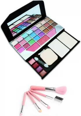 ZOVLY 6155 ultimate shimmer eyeshadow makeup kit set with 5 makeup brush set(6 Items in the set)