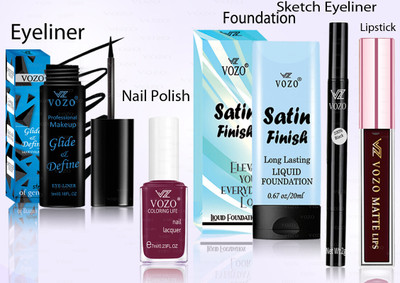 VOZO Makeup Combo Professional Cosmetic Kit with Ultra-Pigmented Set-37(5 Items in the set)