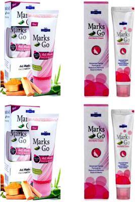HAPDCO Marks go cream 2 with 2 face wash(4 Items in the set)