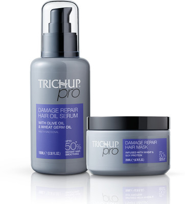 TRICHUP Pro Damage Repair & Instant Smoothing Hair Care Kit Hair Oil Serum & Hair Mask(2 Items in the set)
