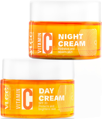 VLCC Vitamin C Day & Night Combo ( Vitamin C Day Cream SPF 30 & Night Cream ) - 50 g(0.1 ml)