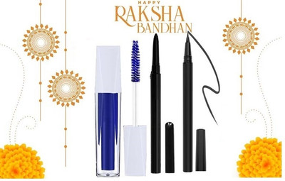 WOONGMI Blue Long lasting Mascara + crayon kajal waterproof + Black Eyeliner Sketch Eye makeup Combo kit(4 Items in the set) WOONGMI Blue Long lasting Mascara + crayon kajal waterproof + Black Eyeliner Sketch Eye makeup Combo kit(4 Items in the set)