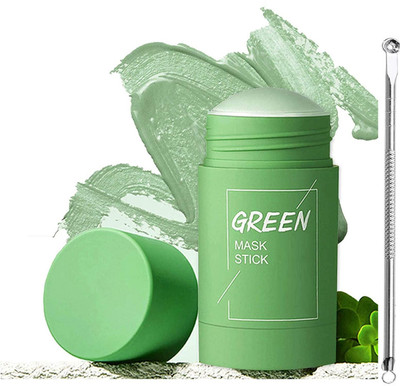 Yuency Deeply clean pores anti acne green tea mud mask stick and black head tool(2 Items in the set)