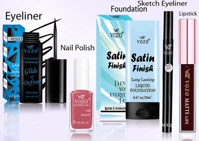 VOZO Makeup Combo Professional Cosmetic Kit with Ultra-Pigmented Set-95(5 Items in the set)