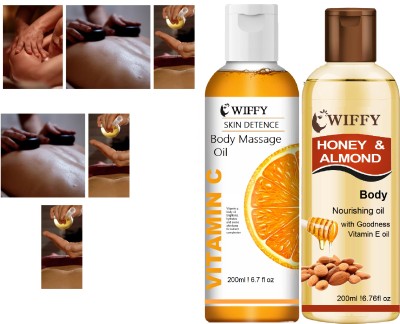 Wiffy itamin c skin care massage oil for full body(1 Items in the set)