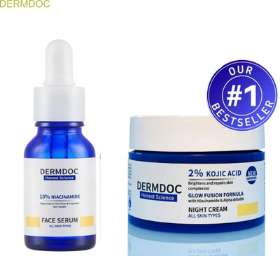 DermDoc Bright Skin Combo – Kojic Face Cream + Niacinamide(2 Items in the set)