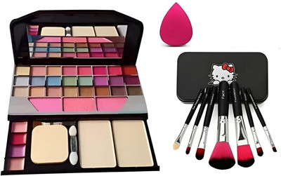 ZOXITAV ALL IN 1 MAKEUP KIT WITH 7 MAKEUP BRUSHES & puff(3 Items in the set)