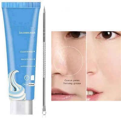Libline Ice Cream Mask , Steel Blackhead Remover Needle(2 Items in the set)