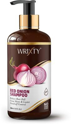 Wrixty Red onion hair shampoo Free from SLS And PLS All Hair Types(300 ml)
