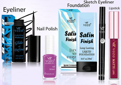 VOZO Makeup Combo Professional Cosmetic Kit with Ultra-Pigmented Set-283(5 Items in the set)