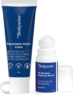 Be Bodywise Pigmentation Kit - No Fragrance | For Even-Toned & Smooth Underarm(2 Items in the set)