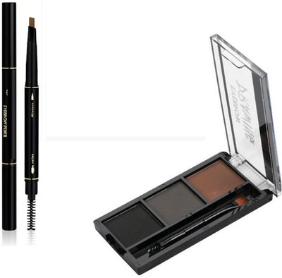WECHARMERZ Waterproof Eyebrow Drawing Palette 3Colors With 3D Eyebrow Pencil With Brush(2 Items in the set)
