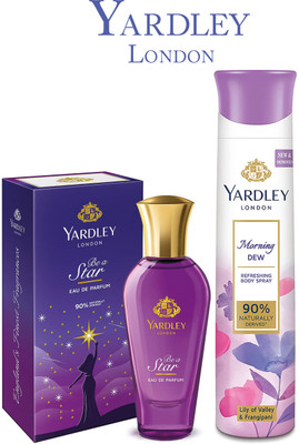 Yardley London STAR 30ML PERFUME & MORNING DEODORANT 150ML(S.K1)(2 Items in the set)