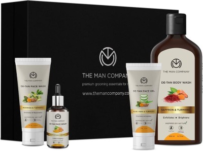 THE MAN COMPANY Ultimate De Tan Kit with Face Wash, Face Gel, Body Wash, Face Serum  (4 Items in the set)