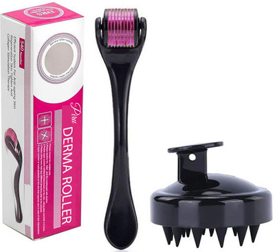 Piru Powerful Hair Care: Microneedling Roller & Scalp Massager Combo(2 Items in the set)