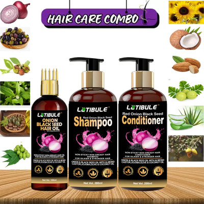 Latibule Anti Hair Fall Spa Range with Onion Hair Oil, Onion Shampoo And Onion Conditioner(1 Items in the set)