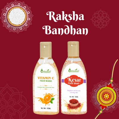 CHITAKSH Vitamin - C face Wash (100ml) And Kesar Face Wash (100ml)(2 Items in the set)