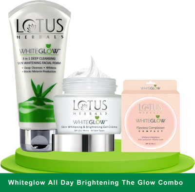 LOTUS HERBALS WhiteGlow All Day Brightening The Combo(3 Items in the set)
