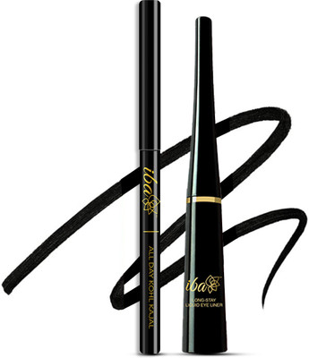 Iba All Day Kohl Kajal + Long Stay Liquid Eyeliner Combo(2 Items in the set)