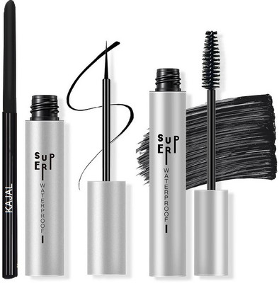 Emijun Best Super Waterproof Mascara & Liner & Kajal Combo(3 Items in the set)