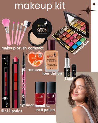 swenky COMPLETE RANGE OF MAKEUP FOR WOMEN & GIRLS(10 Items in the set)