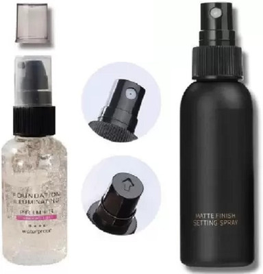 Aylily PROFESSIONAL MAKEUP FIXER AND MATTE FINISH GEL PRIMER COMBO KIT(2 Items in the set)
