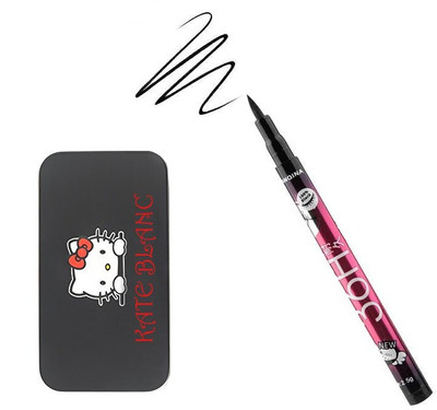Pohok MAKEUP BRUSH 7 BLACK BRUSH WITH 1 SKETCH LINER PEN(2 Items in the set)