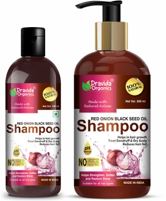 Dravida Organics Onion Hair Fall Shampoo Combo(2 Items in the set)
