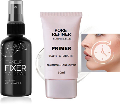 Sheny Long Lasting Professional Makeup Fixer Spray With Pro Primer(2 Items in the set)