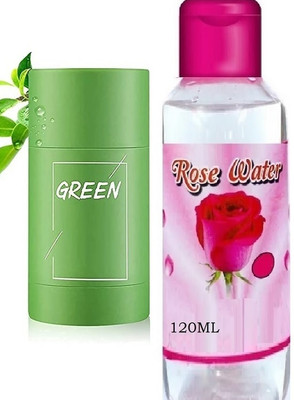GFSU - GO FOR SOMETHING UNIQUE COMBO GREEN STICK AND ROSE WATER(2 Items in the set)