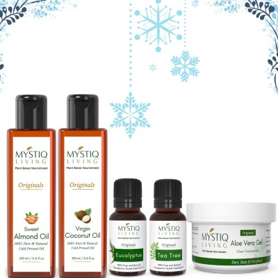 Mystiq Living DIY Combo Kit For Winter | Care for skin in winter | Hair care in winter | Decongestion(5 Items in the set)