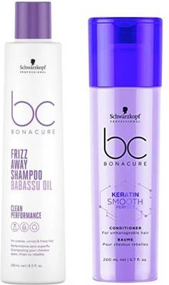 Schwarzkopf Professional Keratin Smooth Perfect conditioner+New packing Shampoo 250Ml