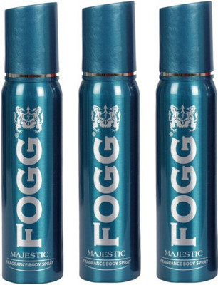 FOGG Majestic Deodorant Combo Pack of 3 600ml Deodorant Spray  -  For Men(600 ml, Pack of 3)