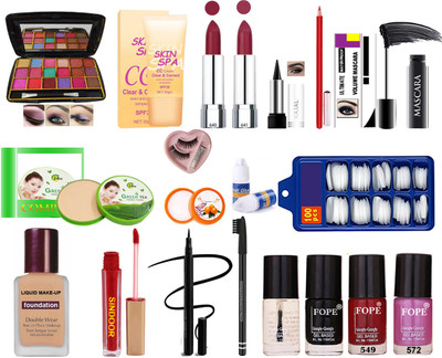 FOPE Ultra Glow Professional Makeup Kit Combo Set for Women/Girls A20230756(20 Items in the set)