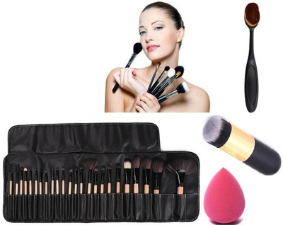Rsentera 24pc Brush Set black(27 Items in the set)