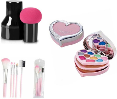 WEEPER Mini Makeup Kit For Women& 5Pcs Makeup Brush And Mushroom Shape Blender Puff(3 Items in the set)
