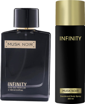 INFINITY Musk Noir EDP Long Lasting Perfume & Musk Noir Deodorant Body Spray(2 Items in the set)