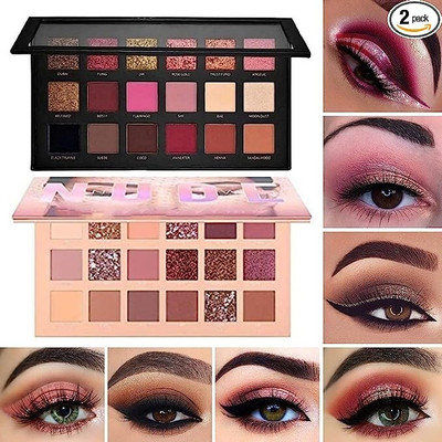 GURIYA NUDE_OR_ROSEGOLD_EYE_SHADOW_PALETTE(2 Items in the set)
