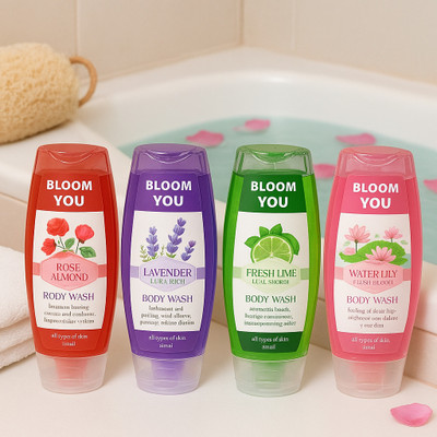 BLOOM YOU AuraWash Body Wash(4 Items in the set)