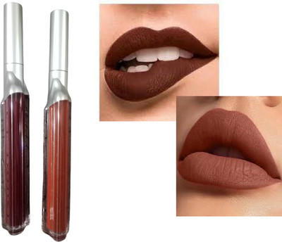 Luipui long lasting lipstick in dark and light brown color lipstick pack of 1(1 Items in the set)