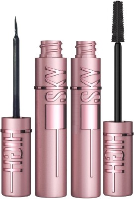 Neycare eyeliner with mascara perfect long lasting new perfect look pack of 2(2 Items in the set)